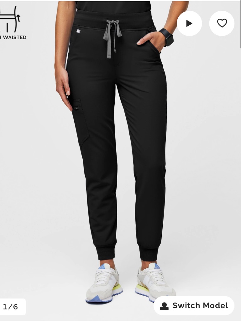 Figs - High Waisted Zamora Jogger Scrub Pants - 6 Pairs - Xs/P